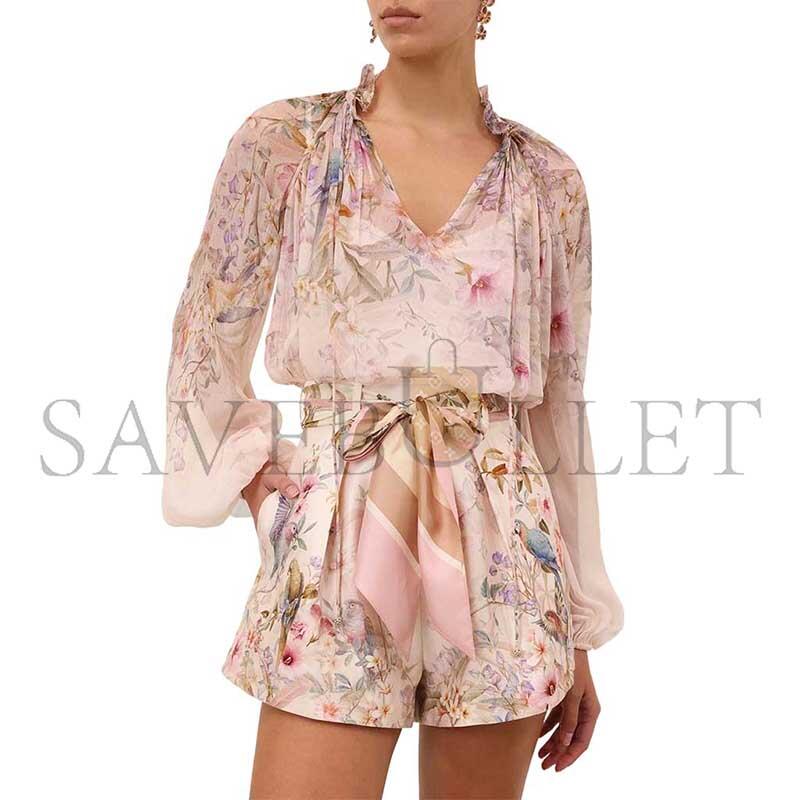ZIMMERMANN TAWAYEN BILLOW BLOUSE SAITIN 0991TC261 ZIMMERMANN TAWAYEN BILLOW BLOUSE SAITIN 0991TC261